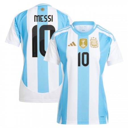 Argentina Messi 10 Kvinde Hjemme 2024 - Fodboldtrøjer (S/S) Argentina Messi 10 Kvinde Hjemme 2024 - Fodboldtrøjer (S/S)